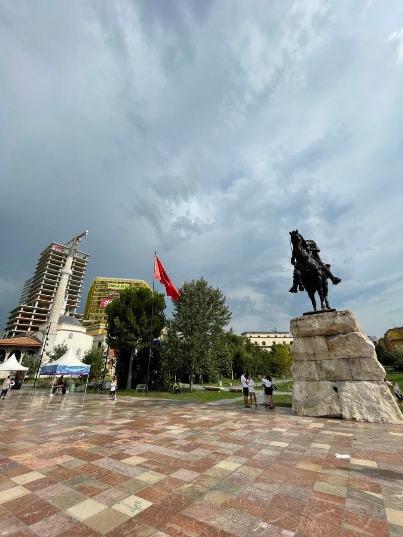 Albanian Flag Plaza