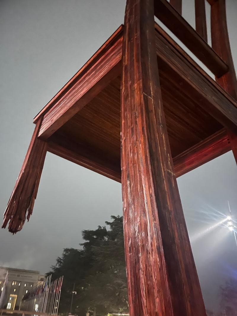 Broken Chair Sculpture