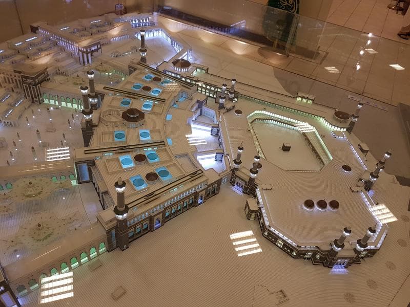 Model of the Grand Mosque and Kaaba