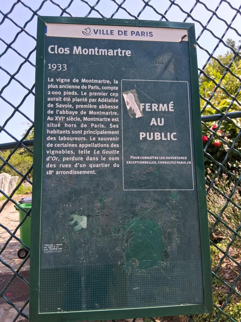 Montmartre Vineyard