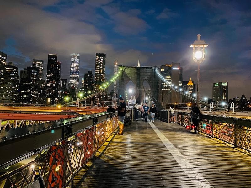 Viewpoints of Manhattan & Brooklyn Skylines