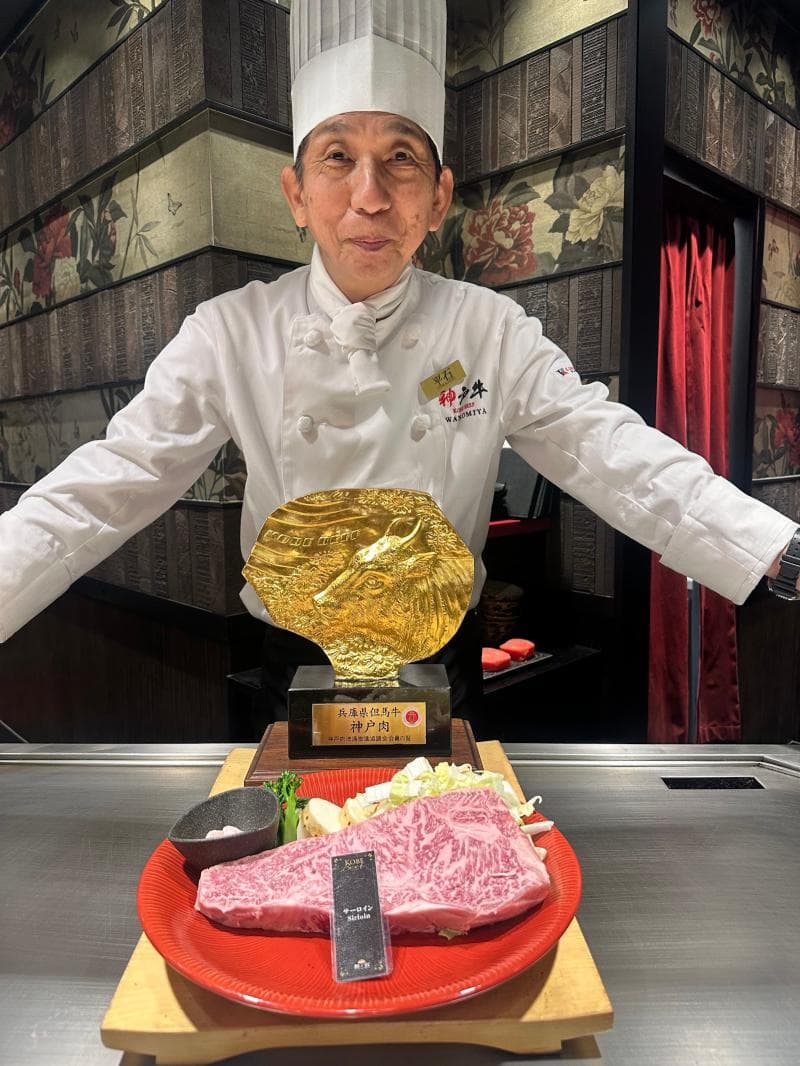 Wagyu beef stalls